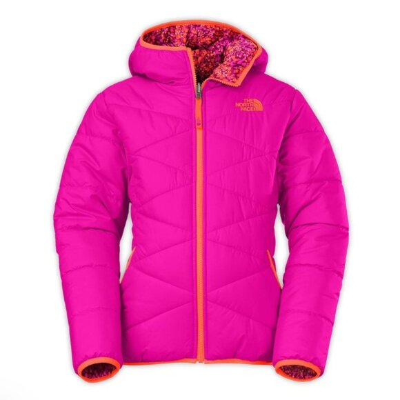 The North Face reversible hooded jacket Girls size L